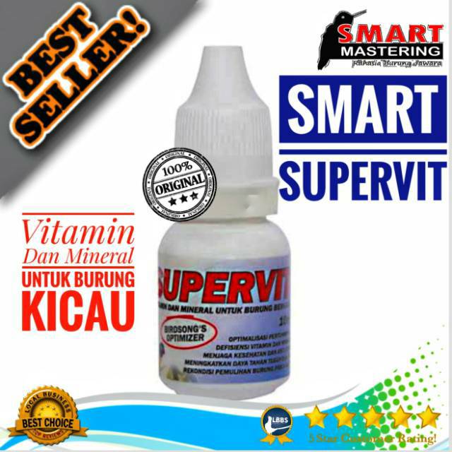 Smart Supervit Vitamin Mineral Dosis Tinggi Untuk Burung Shopee Indonesia