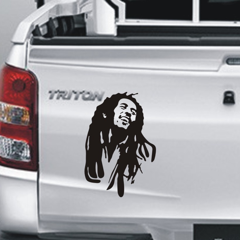 cutting sticker BOB MARLEY silhoutte stiker mobil