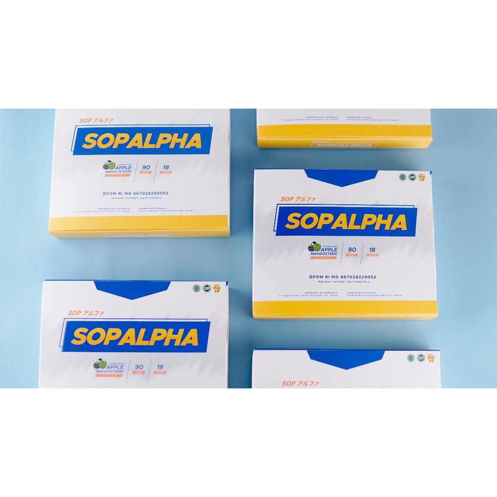 10 SOPALPHA BIOBOOST SOP ALPHA ORIGINAL Suplement Kesehatan 10 Sachet HALAL & BPOM