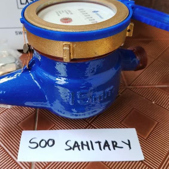 ►q-4 Meteran Air Senso 1/2" Besi - Water Meter / Flow Meter