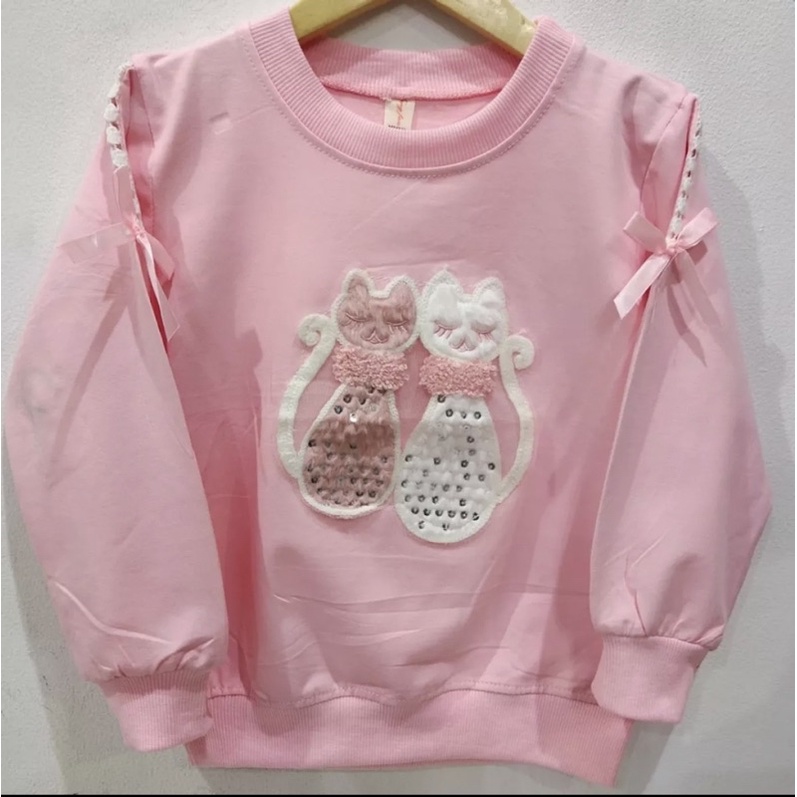 Kaos anak perempuan 6-12 Tahun/Sweater anak perempuan import/Kaos anak perempuan lengan panjang