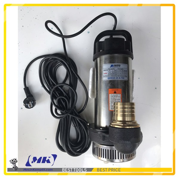 Pompa Submersible 2" 1HP Stainless Air Bersih