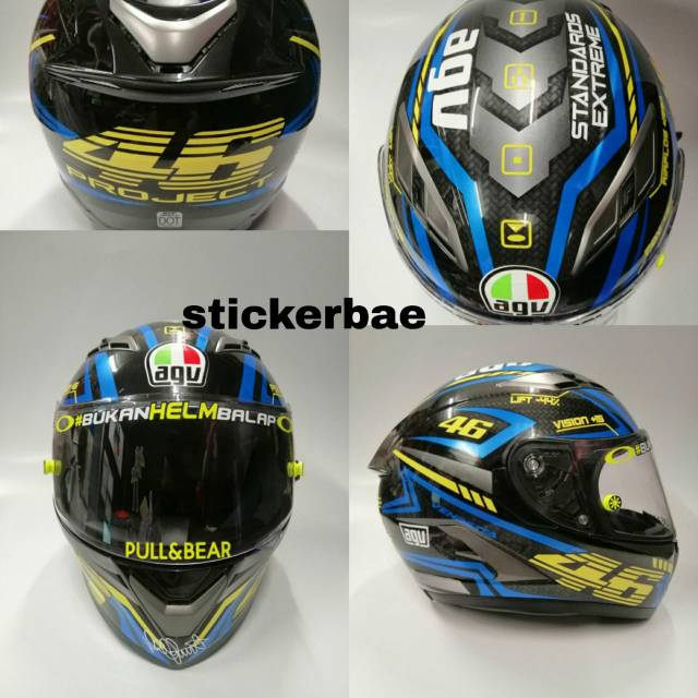 PAKET STICKER CUTTING 46 PROJECT FULL SET BIASA DAN STICKER VISOR