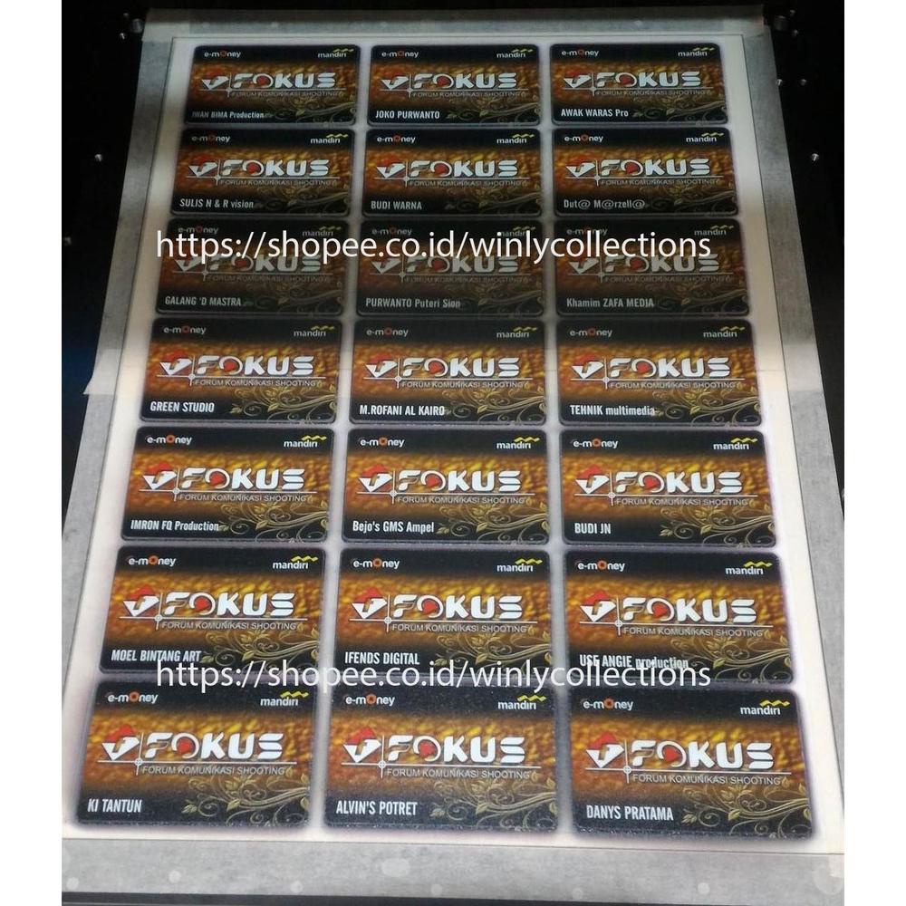 Emoney E Toll Desain Kartu Pertamina Platinum Mandiri E Money Mandiri 2 Sisi Terbaru Murah