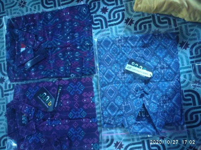 Dgm Fashion  Kemeja Batik Pria Lengan Pendek Songket Kemeja Tribal 6126