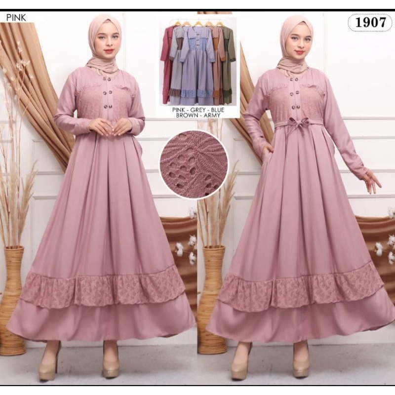 Gamis KARA Shaqila Import Premium Koleksi Terbaru