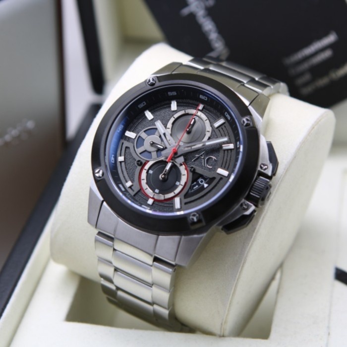 ALEXANDRE CHRISTIE AC 9602 SILVER BLACK AC9602 PRIA ORIGINAL,,RUBBER