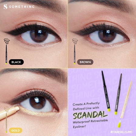 SOMETHINC SCANDAL Waterproof Retractable Eyeliner | Eye liner Pensil