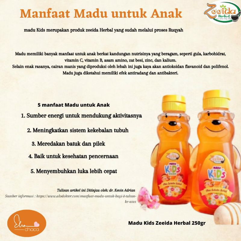 

Madu kids Zeeida 250gr