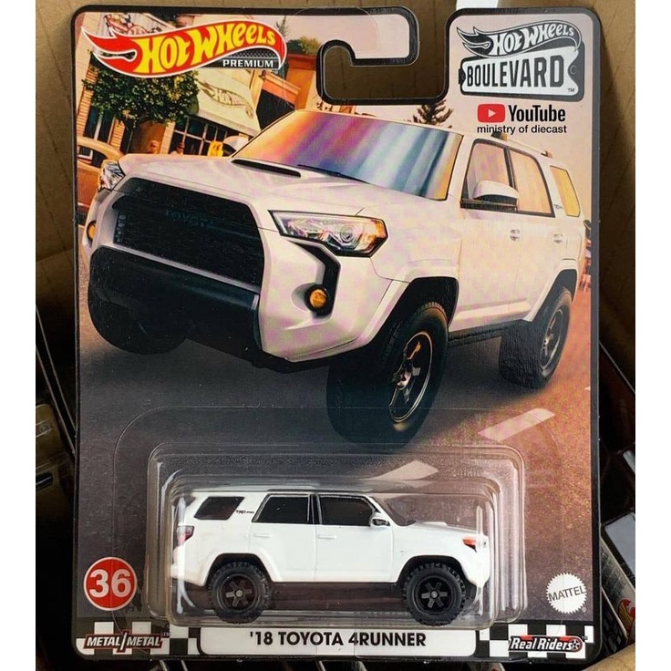 BEST SELLER | 18 TOYOTA 4RUNNER WHITE PUTIH 4 RUNNER Diecast Hot Wheels Boulevard H 2021 HW Hotwheels Mobil Mainan Anak