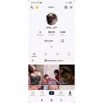 AKUN TIKTOK SELEB 927K FOLLOWERS FITUR KOMPLIT GARANSI