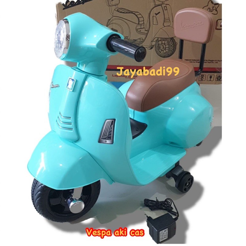vespa m-788 mainan anak vespa aki motor vespa aki