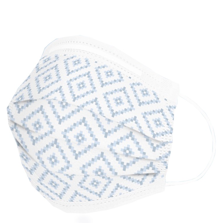 

La floret 10 pcs/pack masker medis 3 layer printed disposable surgical mask