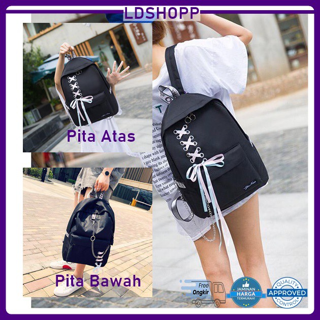 LDS 307-72 TAS RANSEL WANITA / BACKPACK WANITA / TAS SCHOOLGIRL / TAS FASHION WANITA / TAS MURAH