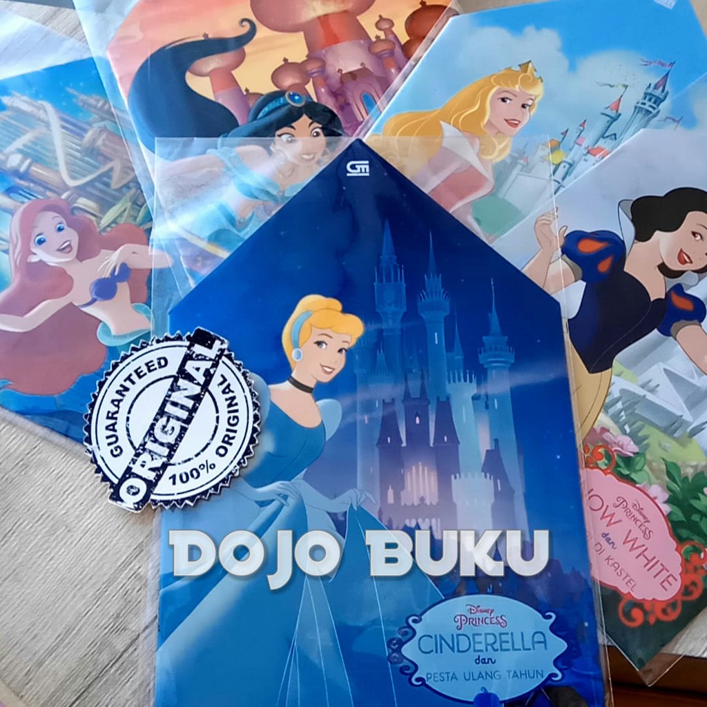 Buku Cerita Disney Princess Cinderella Show white Jasmine Belle Ariel by Disney