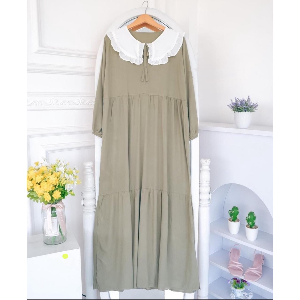 NOAH MIDI DRESS GAMIS PREMIUM 100%ORI RAYON