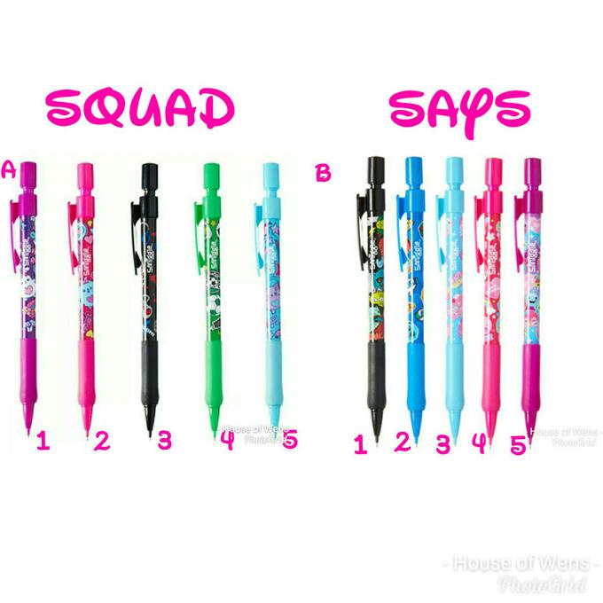 

BISA COD SMIGGLE SAYS SCENTED MECHANICAL PENCIL - PENSIL MEKANIK SMIGGLE/PULPEN GEL/PULPEN LUCU/PULPEN 1 PACK/PENSIL WARNA/PENSIL 2B/PENGHAPUS JOYKO/PENGHAPUS LUCU/RAUTAN PENSIL PUTAR/RAUTAN ELEKTRIK/SPIDOL WARNA/SPIDOL PERMANEN/SPIDOL
