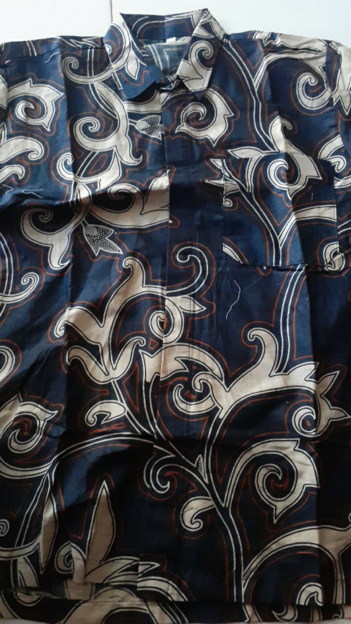 Tey-17 Batik Wanita Asj Sa Hrb026 Kenongo Kemeja Tosca Pendek