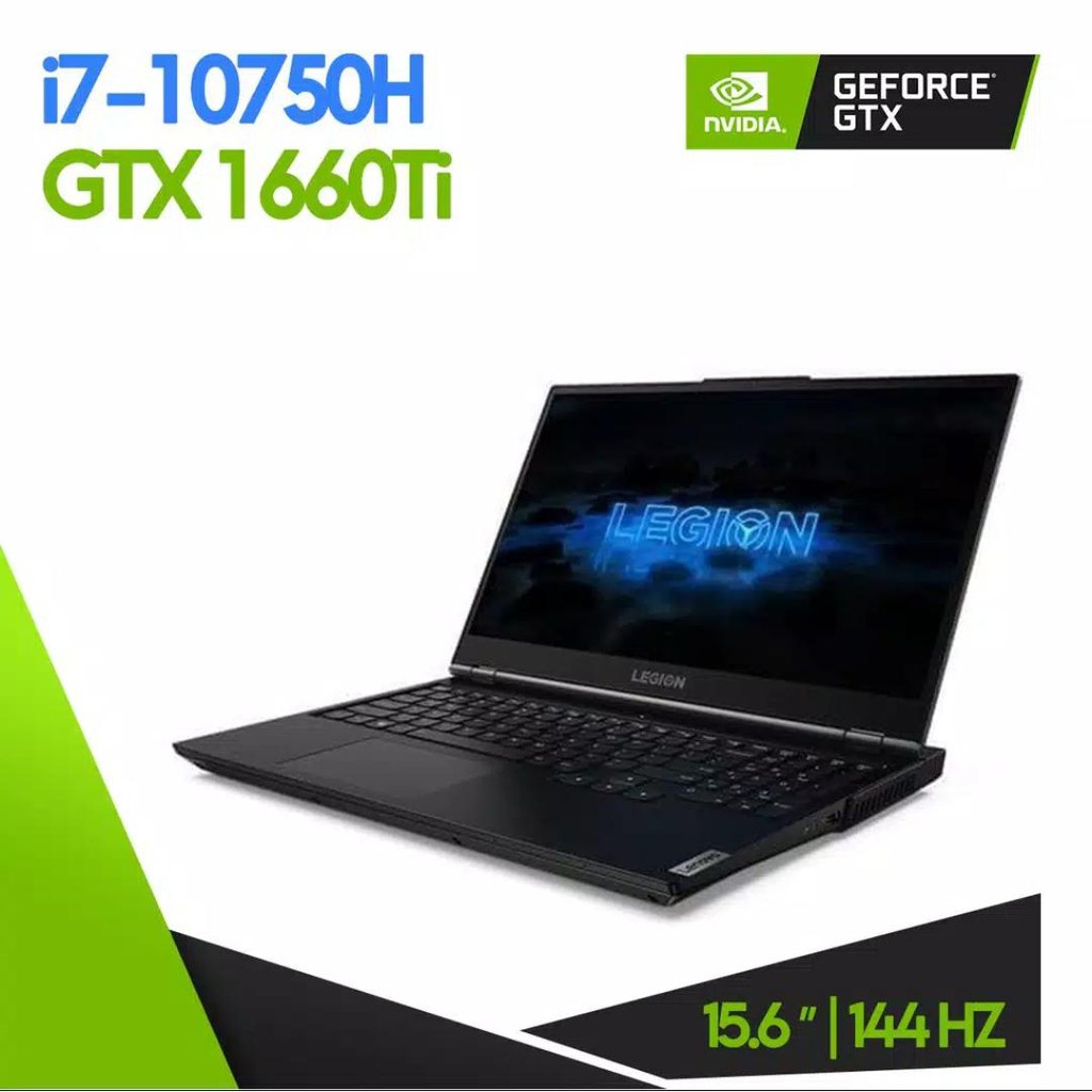 Lenovo Legion 5 - 4RID I7 - 10750H 16 GB 512GB SSD GTX 1660TI WIN10 OHS BLACK