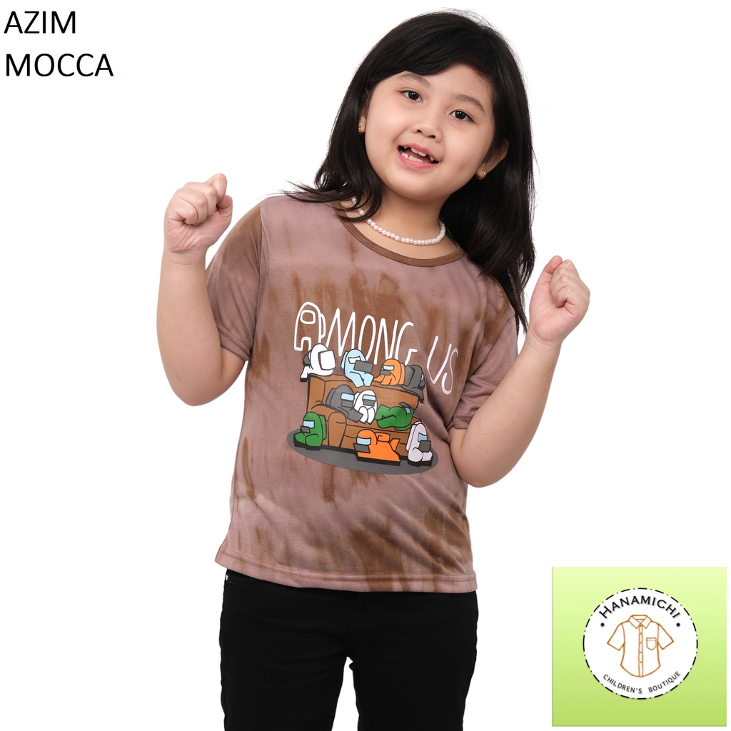 Hanamichi AZIM Kaos Anak Tie Dye Bergambar Lengan Pendek