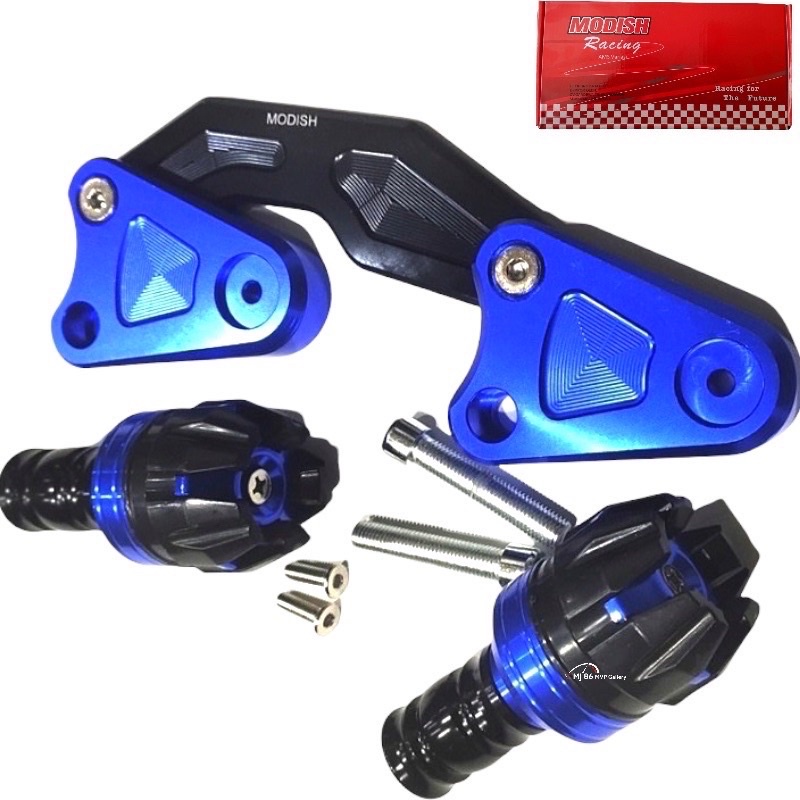 Jalu Pelindung Knalpot Motor Nmax Aerox Lexi Pcx Bahan Full Cnc Warna Merah Gold Silver Biru Hitam