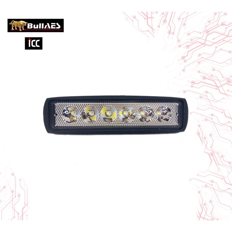 LAMPU TEMBAK SOROT 6 MATA LURUS TEBAL CWL Led 3030 led bar GRADE B