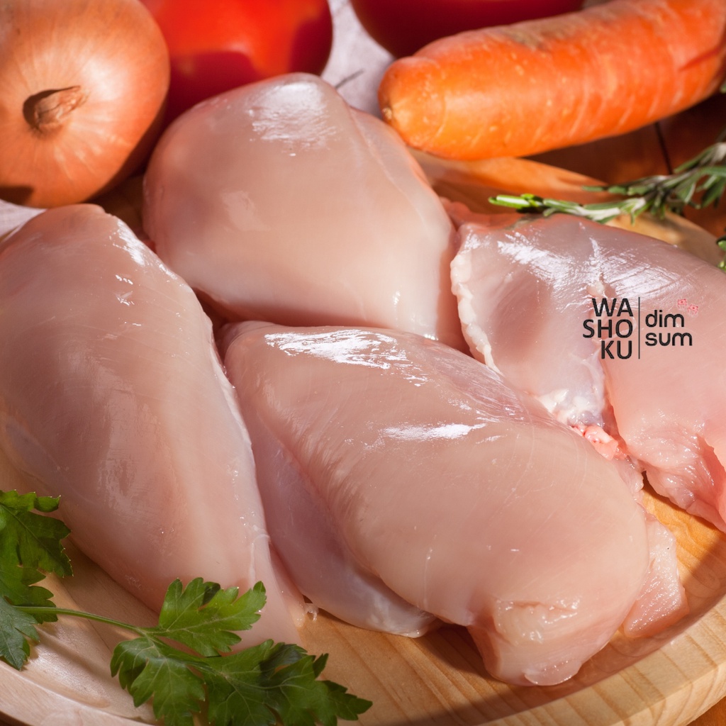 

Daging Ayam Dada Fillet Boneless Tanpa Kulit 1 kg