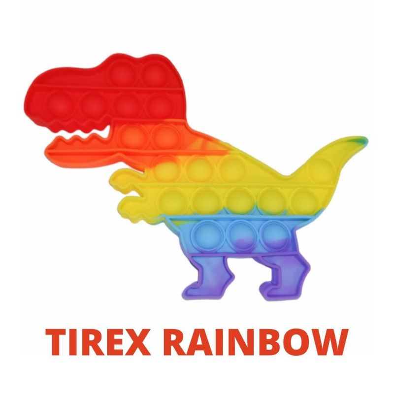 New fidget push Pop Its Round Toy Push bubble stress kids pop it murah popit mainan anak rainbow-4