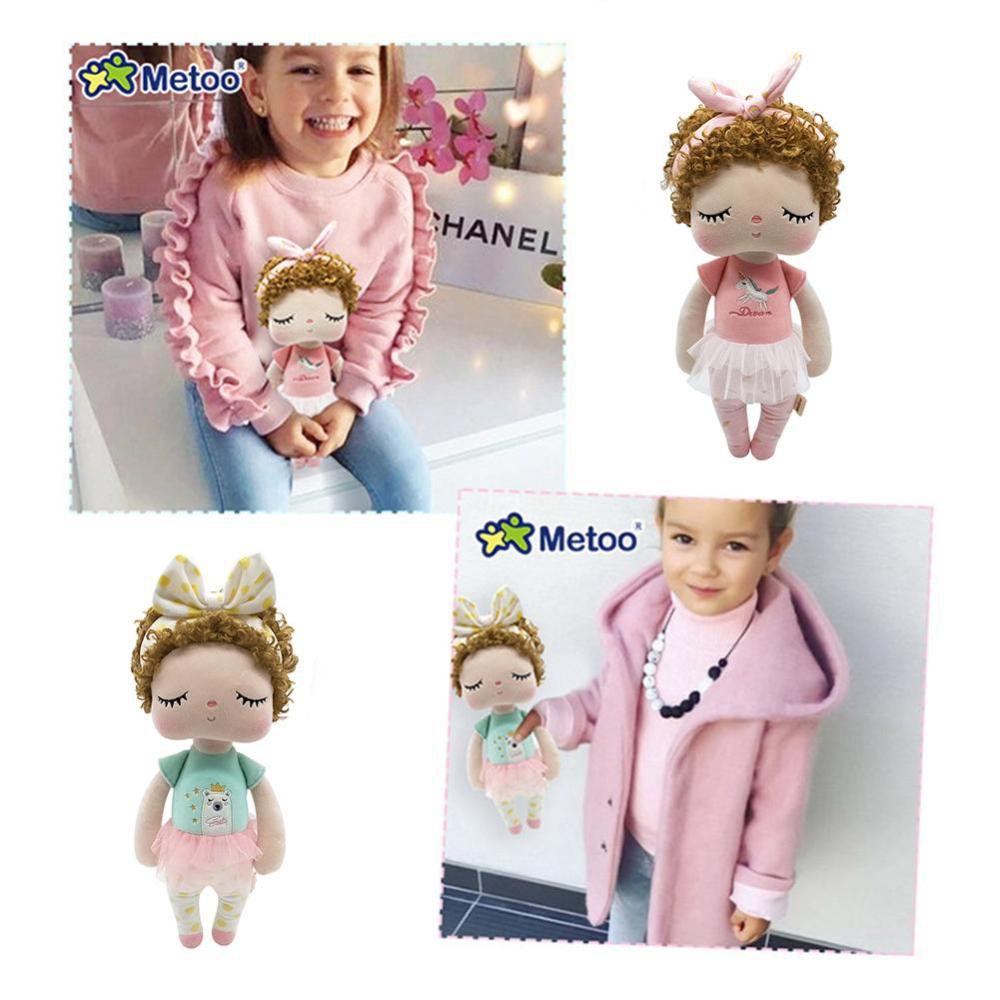 Timekey Metoo Mainan Boneka Angela Doll 2020 Bahan Plush Untuk Hadiah Ulang Tahun Anak F6M3