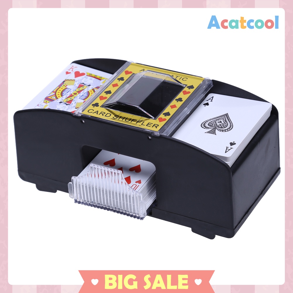 AUTOMATIC PLAYING CARDS SHUFFLER POKER CASINO ONE/TWO DECK CARD SHUFFLE SOR