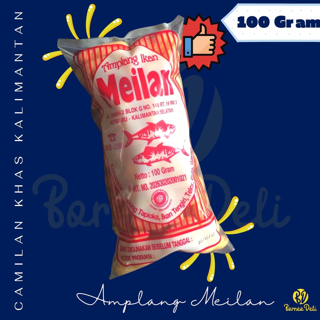 

Amplang MEILAN 100gr Asli Kotabaru Kalimantan Selatan