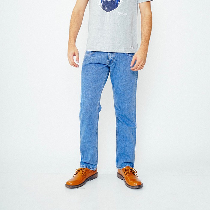 NEW ORIGINAL Edwin Celana Jeans Pria Panjang Biru Muda (508-LEO-04) 007