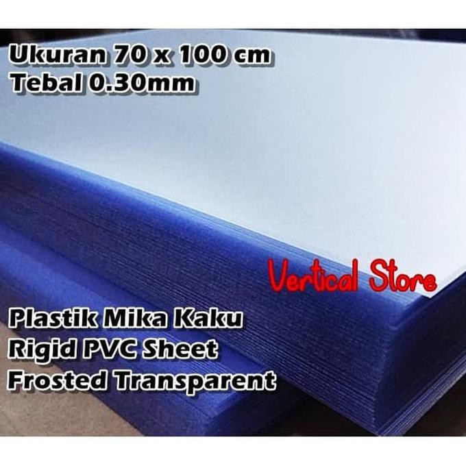 Yang Dicari] Plastik Pvc Mika Kaku Doff Transparan Kaca Es 70 X 100Cm Tebal 0.30Mm