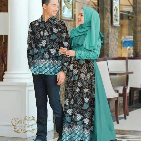 Unik ka baju couple kapel cople kemeja batik gamis busana muslim fashion Murah