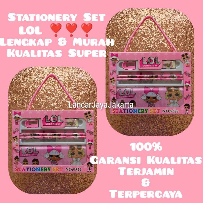 

Spesial Stationery Alat Tulis Belajar Study Kado Set Anak Lengkap Lol Murah Sale!!!