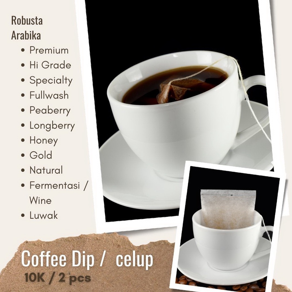 

Kopinang Original Coffee Gayo Arabica dan Robusta Dip 30 gram