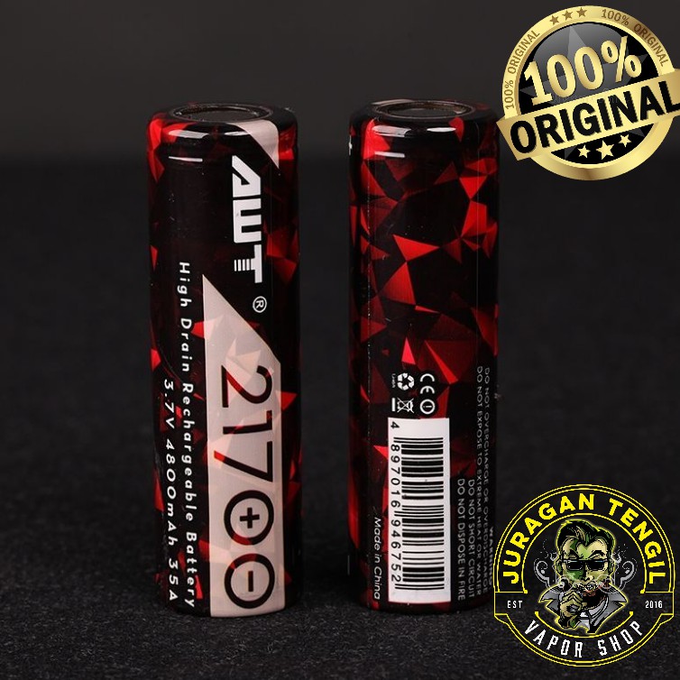 AUTHENTIC AWT 21700 4800mAh 4800 mAh Battery Baterai ORIGINAL DIJAMIN