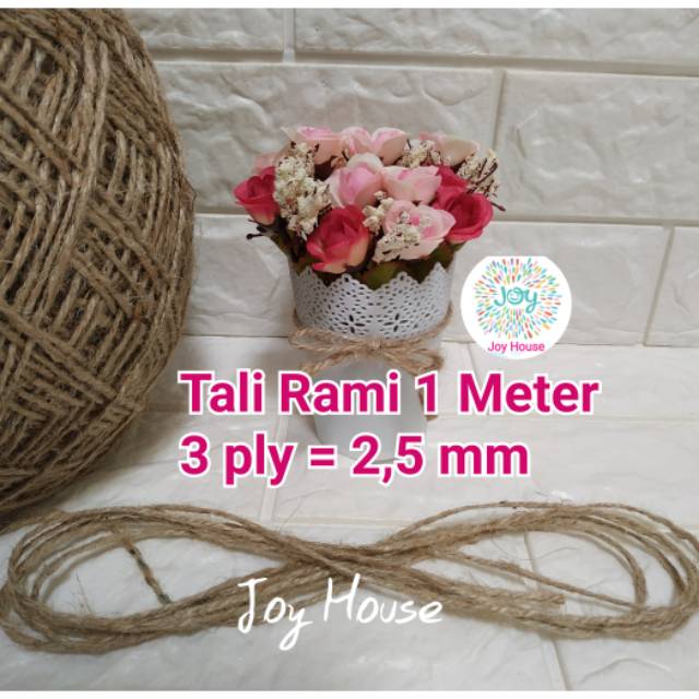 

Ecer 1 Meter Tali goni/Tali rami 3 ply