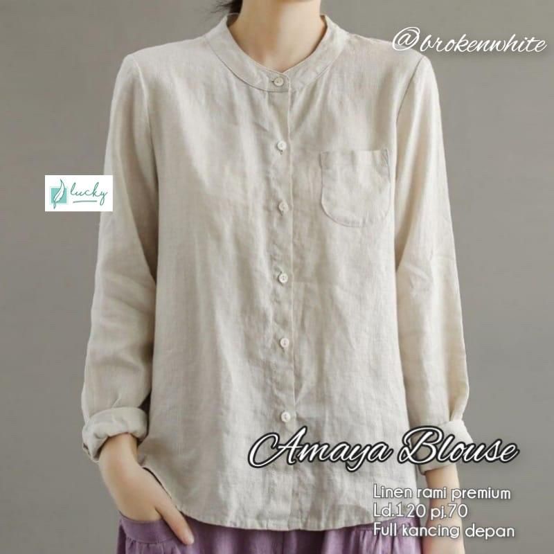 Blouse Wanita Terbaru / Kemeja Blouse Wanita Korean Style / Blouse Kekinian / Viola Viona Blouse By Masilca / Baju Atasan Wanita Best Seller-1