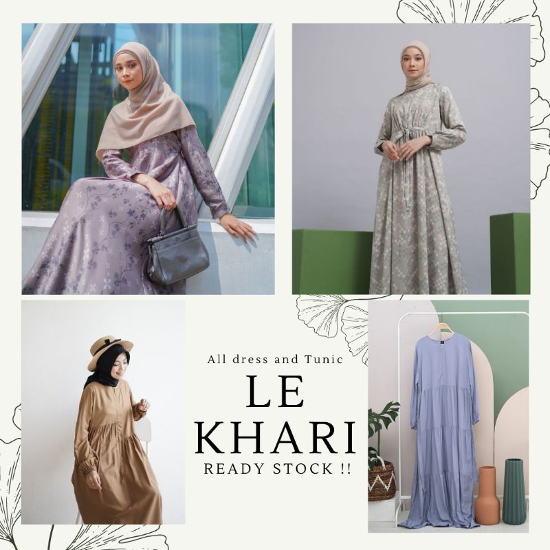 (READY STOCK) All Dress and Tunic by  LE KHARI, Amelia dress, Cassandra, Calla tunik, Yuki dress