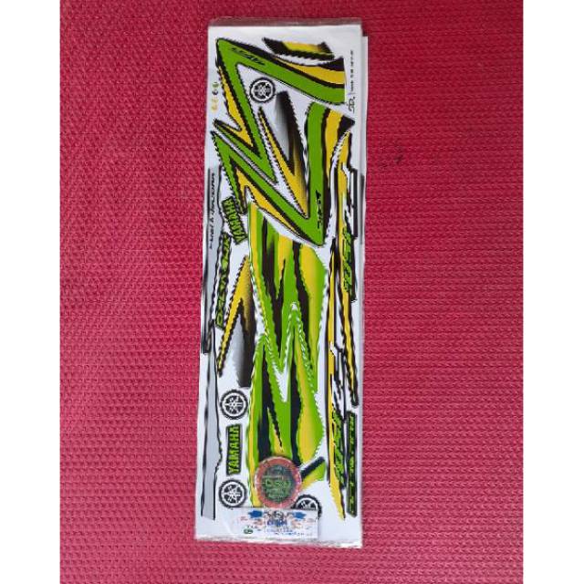 STRIPING STICKER VARIASI STIKER LES MOTOR VIXION OLD FZ 150 HIJAU