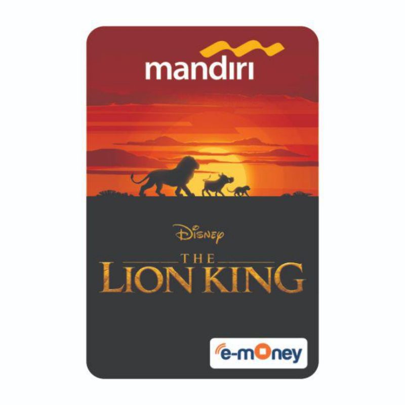 Mandiri eMoney The Lion King - Lion King ORI /Like eTOLL Tapcash Flazz or Brizzi