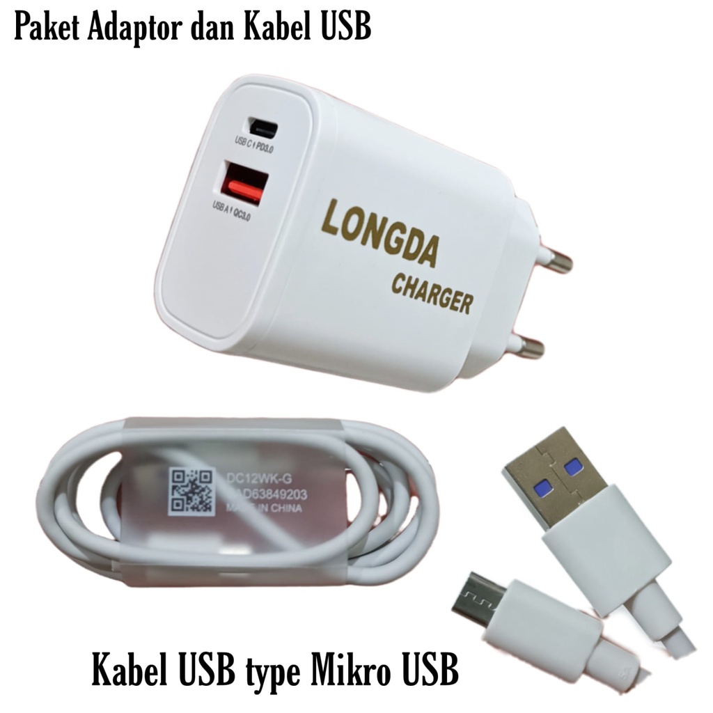 Fast Charging Adaptor Dual Output 20W Qualcomm Quick Charge 3.0 LONGDA