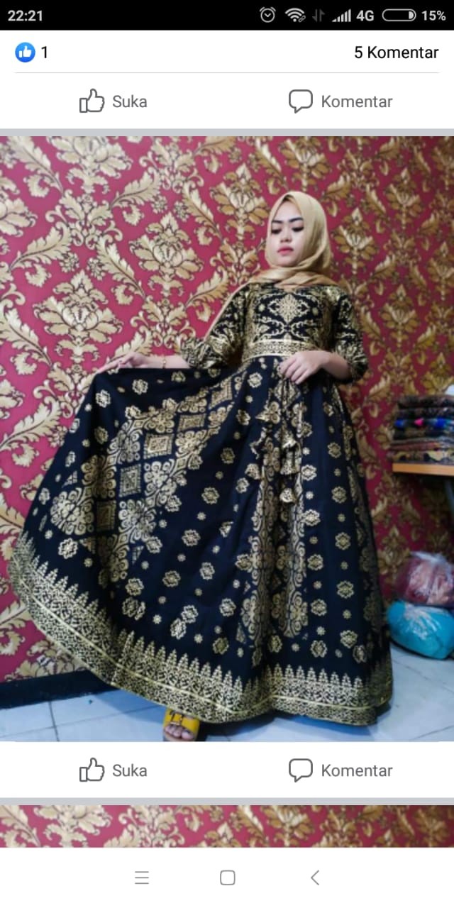 Batik Couple Keluarga Sania Ruffle Ori Ndoro Jowi Dnt Motif Sakura Merah Terbaru & Termurah Shopee