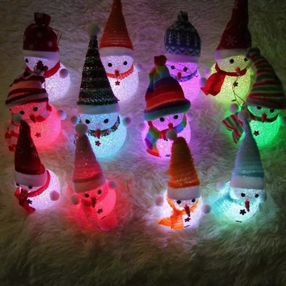 BIG SALE MRCAISEN BONEKA SALJU LARIS HOKI led lampu natal  B003