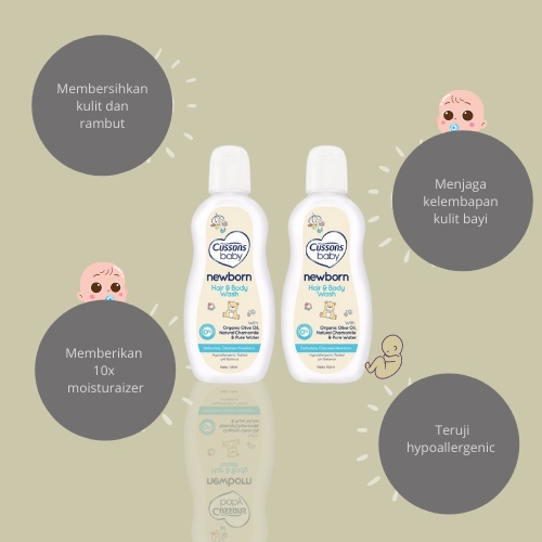 Cussons Baby Hair &amp; Body Wash New Born