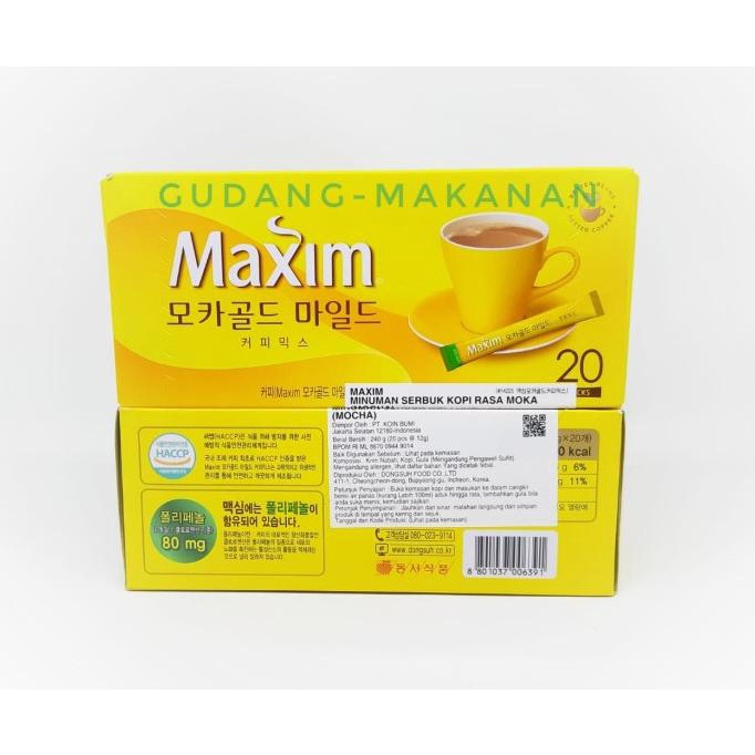 

Maxim Coffee Mocha Korean - Mocha 20sachet - Standard