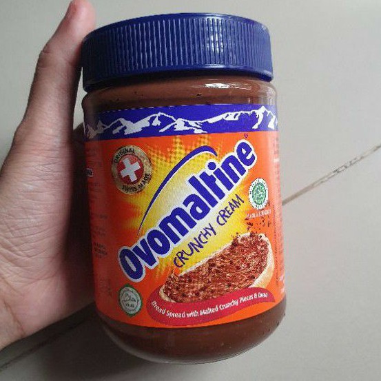 

Ovomaltine selai coklat CRUNCHY CREAM CHOCOLATE 380gr.