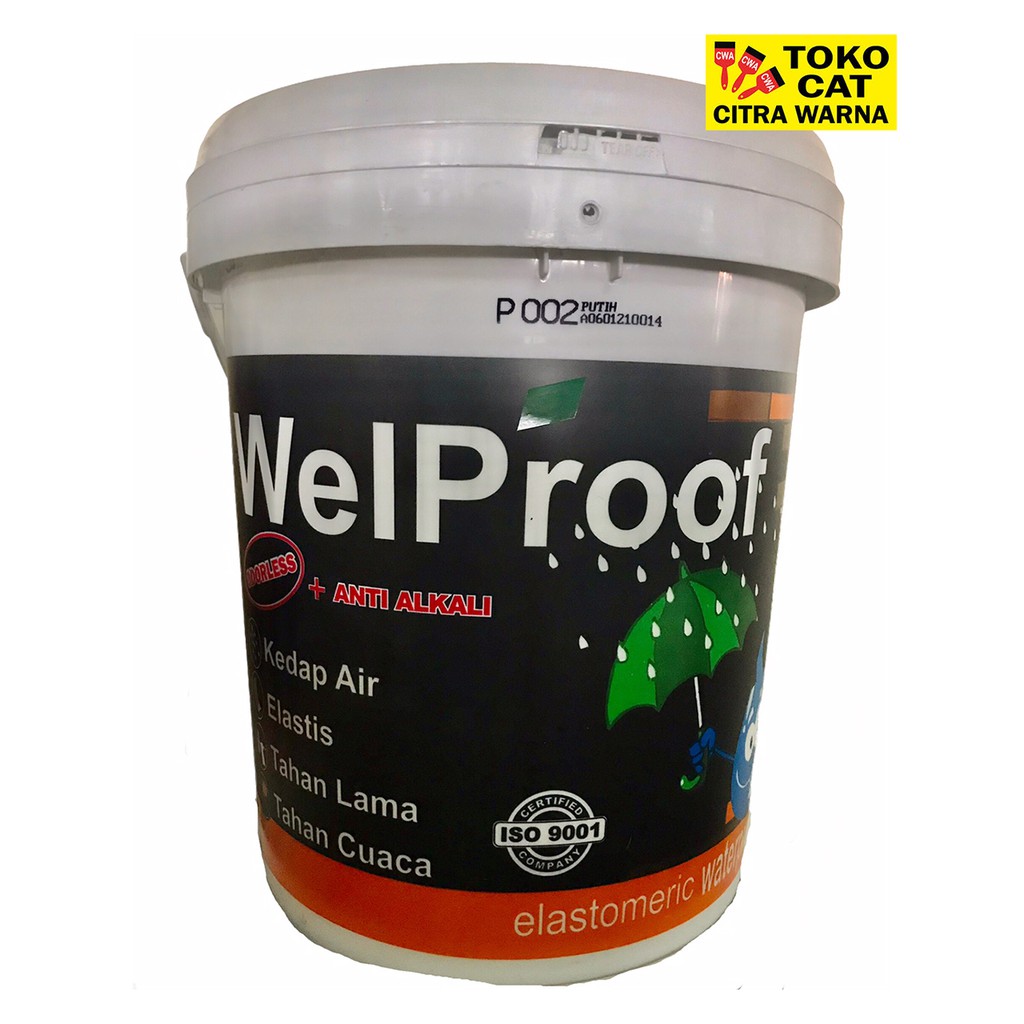 Cat Tembok Waterproofing Anti Bocor Welproof 20 Kg Shopee Indonesia 4770