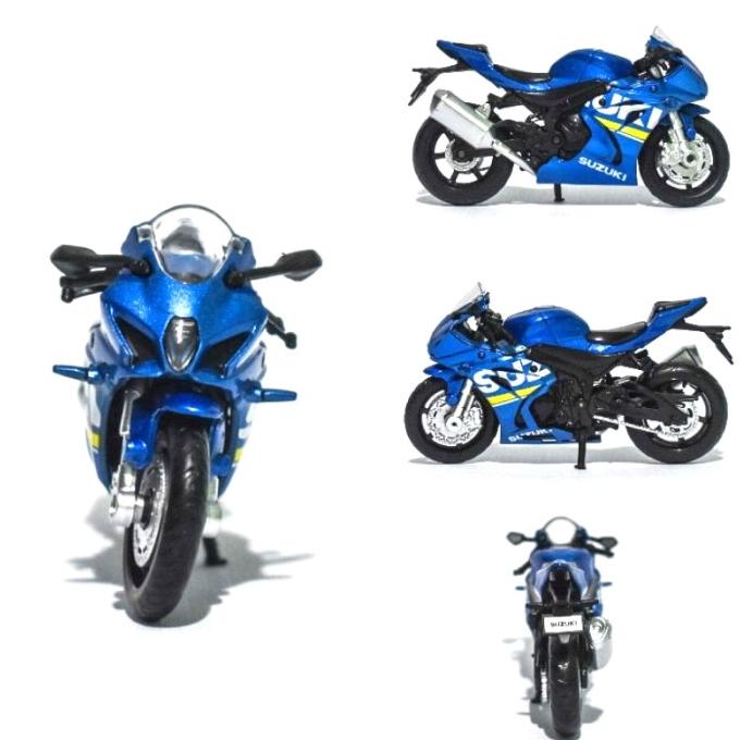 Diecast Miniatur Motor Suzuki GSX-R1000 1000cc motogp skala 1:18
